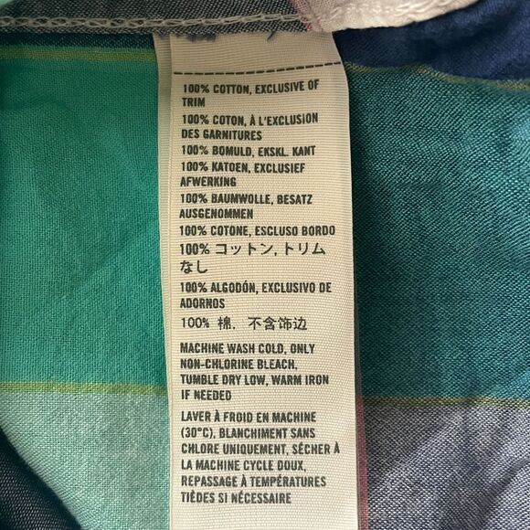 Hollister Womens Sz XS Button Front Long SLeeve Plaid Shirt Y2K 2000s - Picture 3 of 4